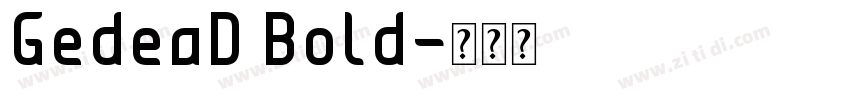 GedeaD Bold字体转换